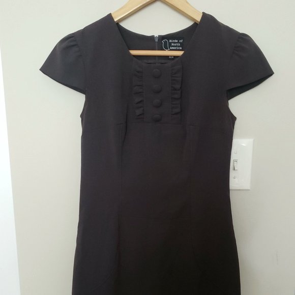 Birds of North America Taupe Dress - Picture 1 of 4